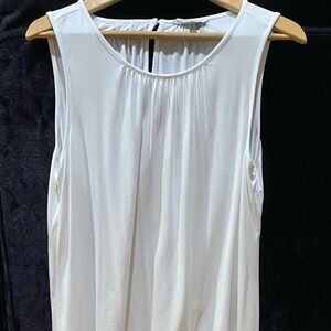 Versitale White Sleeveless Top